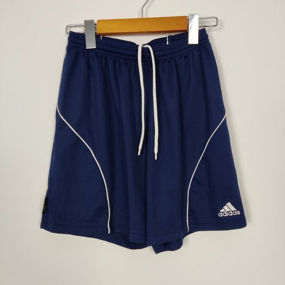 Adidas Kid's Athletic Shorts in Blue Size Youth Small Activewear Sporty Soccer - Picture 1 of 6